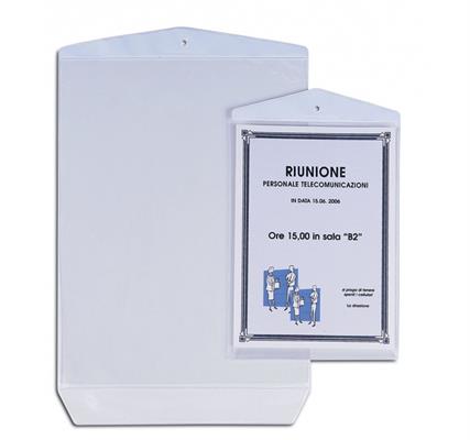 BUSTE PORTA AVVISI PVC 22X30 PZ.10