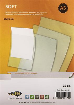 BUSTE A SACCA SOFT 15X21 PZ.25 651521