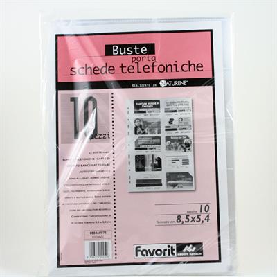 BUSTE C/FORI PER CARTA CREDITO PZ.10 100460075