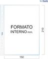BUSTE A FORATURA UNIVERSALE 15X21 BUCCIA LINEAR PZ.25 10