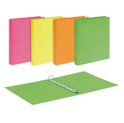 RACCOGLITORI IN CARTONCINO NEON 4 ANELLI TONDI DIAM30 22