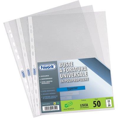 BUSTE A FORATURA UNIVERSALE 100460039LISCIE PZ.50 LINEAR