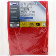 BUSTE PRATIC L 22X30 PZ.50 ROSSE 100460006