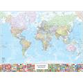 CARTINA EUROPA 63X50 C/BANDIERE