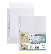 BUSTE FORATE GEA GREEN 22X30 BUCCIA PP100%RIC.100MY 50PZ