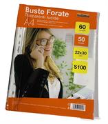 BUSTE A FORATURA UNIVERSALE 22X30 PZ.50 LUCIDA 60MY NIKO
