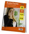 BUSTE A FORATURA UNIVERSALE 22X30 PZ.50 LUCIDA 60MY NIKO
