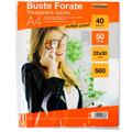 BUSTE A FORATURA UNIVERSALE 22X30 PZ.50 40MY LUCIDA NIKO