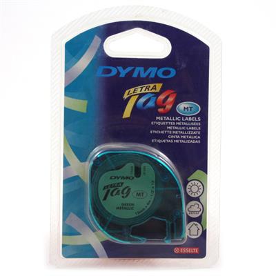NASTRI DYMO LETRATAG 12X4 VERDE METALLICO