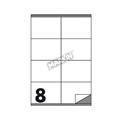 ETICHETTE MULTIUSO A4 fogli 100 INUC502 105X72 28012