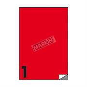 ETICHETTE MULTIUSO 210X297 ROSSE 100 FOGLI