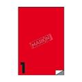 ETICHETTE MULTIUSO 210X297 ROSSE 100 FOGLI