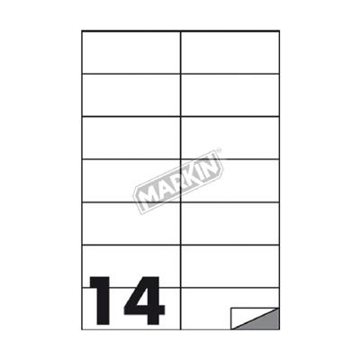 ETICHETTE MULTIUSO A4 fogli 100 INUC508 105X42 12886