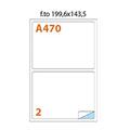 ETICHETTE MULTIUSO A4 fogli 100 NUA470 199,6X143,5 28014