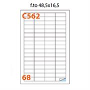 ETICHETTE MULTIUSO A4 C562 48,5X16,5
