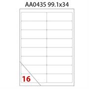 ETICHETTE MULTIUSO A4 AA0435 99.1X34 100F 16XFF