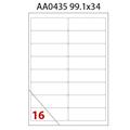ETICHETTE MULTIUSO A4 AA0435 99.1X34 100F 16XFF