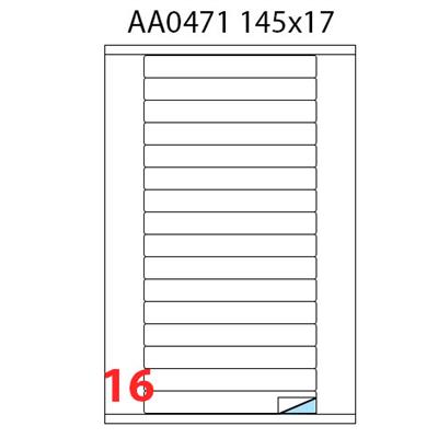 ETICHETTE MULTIUSO A4 AA0471 145X17