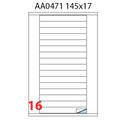 ETICHETTE MULTIUSO A4 AA0471 145X17
