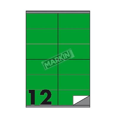 ETICHETTE MULTIUSO 105X48 VERDI 100 FOGLI