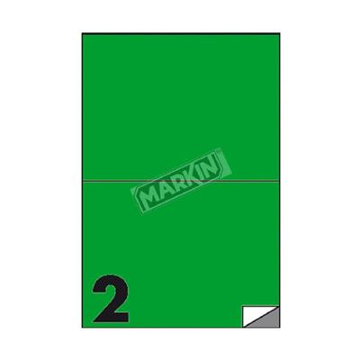 ETICHETTE MULTIUSO A4 210X148 VERDI 100 FOGLI