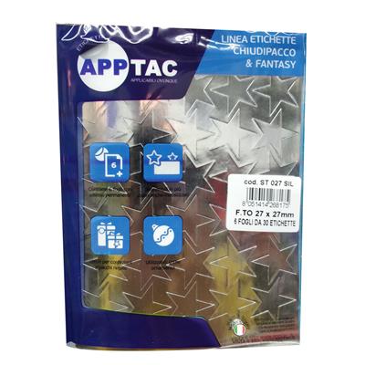 STELLE ADESIVE ARGENTO 27X27 ST027SIL