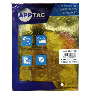 STELLE ADESIVE ORO 27X27 ST027GD