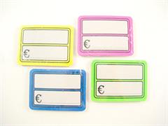 SEGNAPREZZI PVC FLUO STAMPATI 7X9 PZ.10 10885