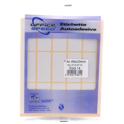 BUSTA ETICHETTA ADESIVE 14 46X20 3821 AP033GC
