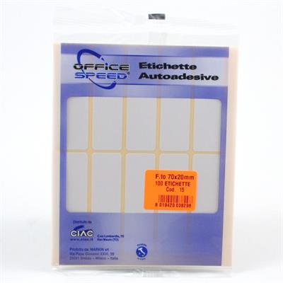 BUSTA ETICHETTA ADESIVE FF10 INU44 70X20