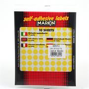 BUSTA ETICHETTA ADESIVE FF10 INU04 DM.10 GIALLO