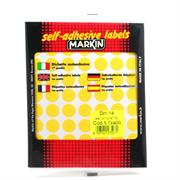 BUSTA ETICHETTA 5 DM.14 GIALLE X10005G
