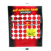 BUSTA ETICHETTA 5 DM.14 ROSSO X10005R