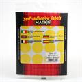 BUSTA ETICHETTA 8 DM.27 GIALLO X10008G