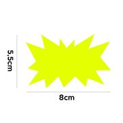 SEGNAPREZZI PICCOLI PZ.50 RETTANGOLO FLASH 40014