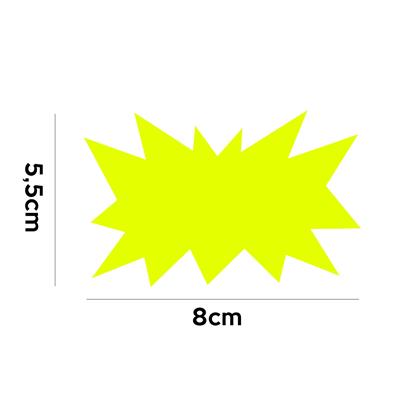 SEGNAPREZZI PICCOLI PZ.50 RETTANGOLO FLASH 40014