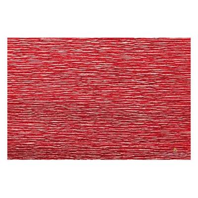 ROTOLI CRESPO METALLIZZATO GR.180 ROSSO BRILLANTE 803