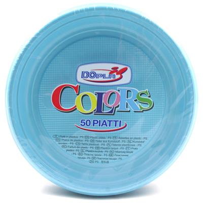 PIATTINI DOPLA PZ.50 AZZURRI