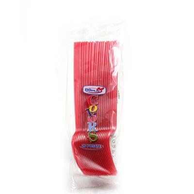 FORCHETTE DOPLA PZ.20 ROSSE