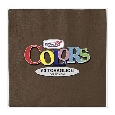 TOVAGLIOLI DOPLA 33X33 PZ.50 CHOCOLATE