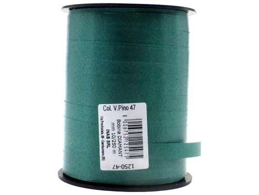 NASTRI SATINTONI 10MM 250 MT VERDE PINO 1250/47
