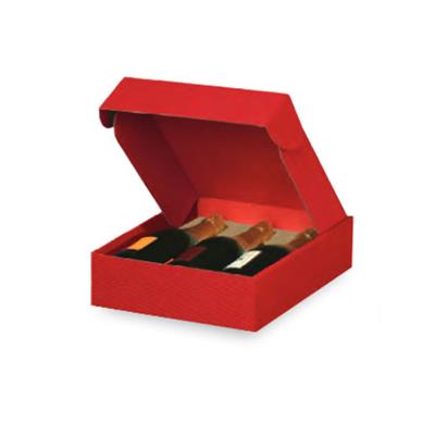 SCATOLA PORTABOTTIGLIA PZ.3 ROSSO COFANETTO
