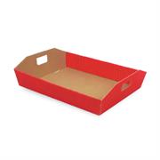 VASSOIO MEDIO CON MANIGLIA 31X24,5X6 ROSSO