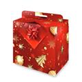 SCATOLA PORTAPANETTONE +BOTTIGLIA 31,2X23,2X35,7 ROSSO