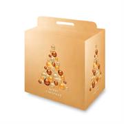 SCATOLA PORTAPANETTONE +BOTTIGLIA 31,2X23,2X35,7 ORO