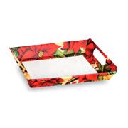 VASSOIO MEDIO CON MANIGLIA 31X24,5X6 POINSETTA