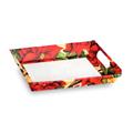 VASSOIO MEDIO CON MANIGLIA 31X24,5X6 POINSETTA