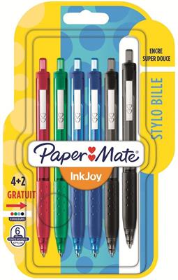 PAPER MATE PENNE INKJOY 300RT 4+2 COLORI ASSORTITI