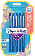 PAPER MATE PENNE FLAIR ORIGINAL BLU CONFEZIONE DA 5