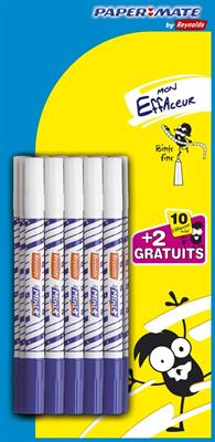 PAPER MATE BLISTER 10+2 MINI+ BLU S0247541 SCRIVI E CANC